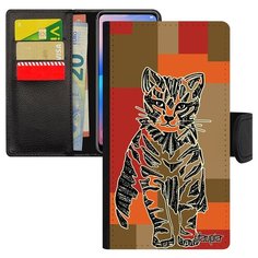 Чехол-книжка на смартфон Эпл Айфон XR уникальный дизайн Кот Cat Бенгальский Utaupia