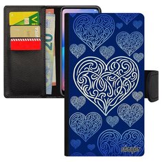 Чехол книжка на смартфон Эпл Айфон XS оригинальный дизайн Сердце Страсть Верность Utaupia