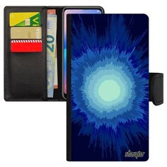 Чехол книжка на смартфон Эпл Айфон 8 Плюс уникальный дизайн Большой взрыв Лучи Пространство Utaupia