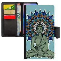 Чехол книжка на смартфон Самсунг Галакси S10Е оригинальный дизайн Будда Азия Buddha Utaupia