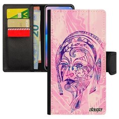 Чехол-книжка на смартфон Samsung Galaxy A5 2017 оригинальный дизайн Портрет женщины Девушка Utaupia
