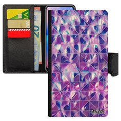 Чехол книжка на смартфон Xiaomi Redmi note 6 Pro уникальный дизайн Плиточный мотив Орнамент Utaupia