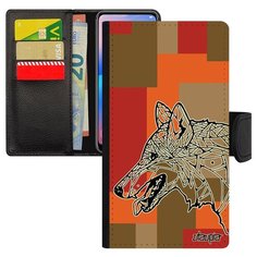 Чехол-книжка на смартфон Apple iPhone 7 уникальный дизайн Волк Злой Хаски Utaupia