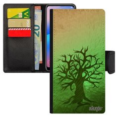 Чехол-книжка на смартфон Самсунг Галакси S7 Эйдж оригинальный дизайн Дерево жизни Экология Utaupia