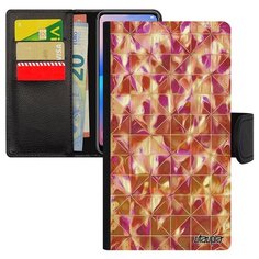 Чехол-книжка на смартфон Xiaomi Redmi note 6 Pro оригинальный дизайн Плиточный мотив Utaupia