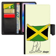 Чехол-книжка на смартфон P20 Lite, "Флаг Ямайки с руками" Страна Государственный Utaupia