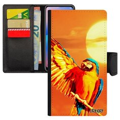 Чехол книжка на смартфон Apple iPhone XR французский дизайн Попугай Жако Птица Utaupia