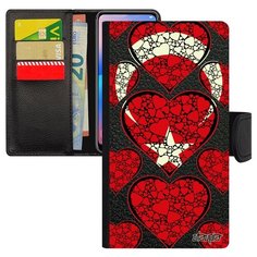 Чехол-книжка на смартфон iPhone 8 Plus, "Флаг Турции с сердцем" Патриот Государственный Utaupia
