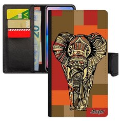 Чехол-книжка на смартфон Apple iPhone 8 Plus уникальный дизайн Слон Африканский Древний Utaupia