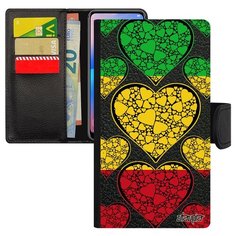 Чехол книжка на смартфон Apple iPhone 8 Plus, "Флаг Мали с сердцем" Государственный Страна Utaupia