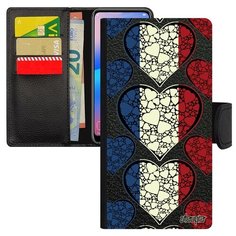 Чехол книжка на смартфон Galaxy S8, "Флаг Голландии с сердцем" Путешествие Патриот Utaupia