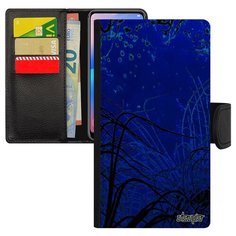 Чехол книжка на смартфон Samsung Galaxy S7 французский дизайн Травы Море Хидзики Utaupia