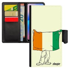 Чехол-книжка на смартфон Samsung Galaxy S8, "Флаг Кот-дИвуар с руками" Патриот Туризм Utaupia