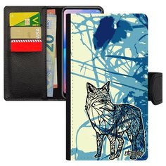 Чехол-книжка на смартфон Apple iPhone 8 Plus уникальный дизайн Лиса Коварная Зверь Utaupia