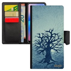 Чехол-книжка на смартфон Samsung Galaxy A40 оригинальный дизайн Дерево жизни Древо Символ Utaupia