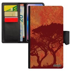 Чехол-книжка на смартфон Apple iPhone XS оригинальный дизайн Гренадил Пейзаж Флора Utaupia