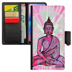 Чехол книжка на смартфон Samsung Galaxy S7 Edge французский дизайн Будда Buddha Статуя Utaupia