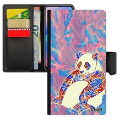 Чехол книжка на смартфон Apple iPhone X оригинальный дизайн Панда Китайский Тибет Utaupia