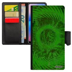 Чехол книжка на смартфон Самсунг Галакси S8 уникальный дизайн Мандала спираль Сфера Символ Utaupia