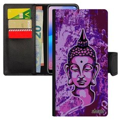 Чехол-книжка на смартфон Самсунг Галакси A50 оригинальный дизайн Будда Buddha Мандала Utaupia