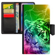 Чехол-книжка на смартфон Эпл Айфон XR оригинальный дизайн Царь тигр Африка Джунгли Utaupia