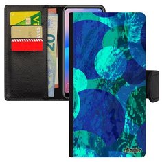 Чехол-книжка на смартфон Самсунг Галакси S8 французский дизайн Планеты Круги Круг Utaupia