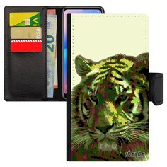 Чехол-книжка на смартфон Apple iPhone 8 оригинальный дизайн Царь тигр Дикий Tiger Utaupia