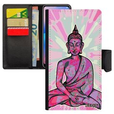 Чехол книжка на смартфон Эпл Айфон XR оригинальный дизайн Будда Индия Мандала Utaupia