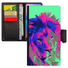 Чехол-книжка на смартфон Apple iPhone 6 6S Plus французский дизайн Лев Король Львица Utaupia