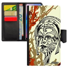 Чехол-книжка на смартфон Apple iPhone 8 Plus французский дизайн Портрет женщины Феерия Трибал Utaupia