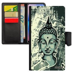 Чехол книжка на смартфон Эпл Айфон XR уникальный дизайн Будда Азия Buddha Utaupia