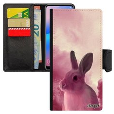 Чехол-книжка на смартфон Ксиаоми Редми 6а уникальный дизайн Кролик Дикий Трусишка Utaupia