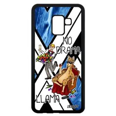 Чехол на смартфон Самсунг Галакси A8 2018 оригинальный дизайн No drama lama Юмор Utaupia