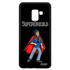 Чехол на смартфон Самсунг Галакси A8 2018 французский дизайн Супермастер Муж Веселый Utaupia
