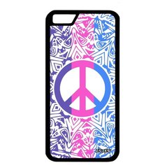 Чехол на смартфон iPhone 6 6S оригинальный дизайн Peace and Love Мандала Пацифизм Utaupia