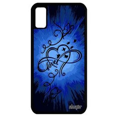 Чехол на смартфон iPhone XS оригинальный дизайн Бесконечность Love Сердце Utaupia