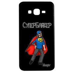 Чехол на смартфон Самсунг Галакси Гранд Прайм уникальный дизайн Супербайкер Мотард Мотоцикл Utaupia