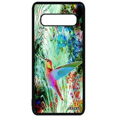 Чехол на смартфон Samsung Galaxy S10 французский дизайн Колибри Маленький Птенец Utaupia