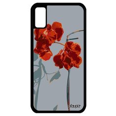 Чехол на смартфон Айфон XS уникальный дизайн Цветы Экзотичный Акварель Utaupia