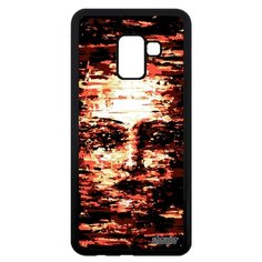 Чехол на Samsung Galaxy A8 2018 французский дизайн Женское лицо Субстанция Маска Utaupia