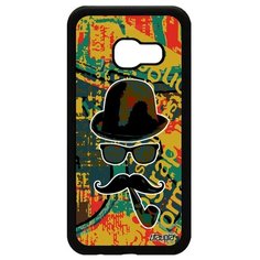 Чехол на смартфон Samsung Galaxy A3 2017 французский дизайн Мистер усы Чарли Utaupia