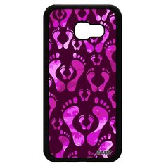 Чехол на смартфон Самсунг Галакси A5 2017 французский дизайн След стопы Рождение Отпечаток Utaupia