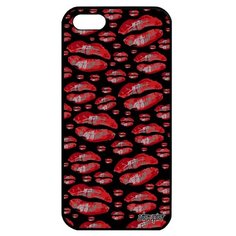 Чехол на смартфон iPhone 5 5S SE, "Губы" Поцелуй Бомонд Utaupia
