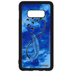 Чехол на смартфон Самсунг Галакси S10Е французский дизайн Бесконечность Красота Сердце Utaupia