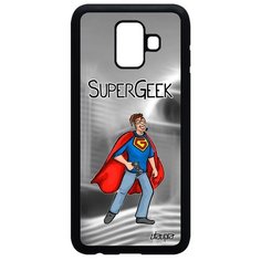 Чехол на смартфон Самсунг Галакси A6 2018 оригинальный дизайн Супергик Технарь Смешной Utaupia