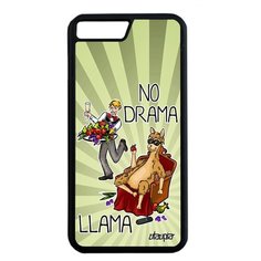Чехол на смартфон Айфон 8 Плюс оригинальный дизайн No drama lama Лама без напрягов Шутка Utaupia