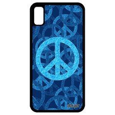 Чехол на смартфон Айфон XR оригинальный дизайн Peace and Love Рисунок Стрит-арт Utaupia