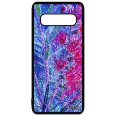 Чехол на смартфон Самсунг Галакси S10 оригинальный дизайн Экзотик Рисунок Лепестки Utaupia