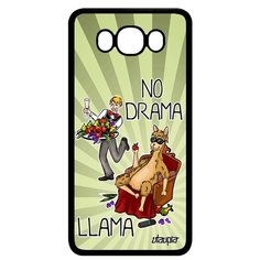 Чехол на смартфон Samsung Galaxy J7 2016 французский дизайн No drama lama Юмор Комичный Utaupia