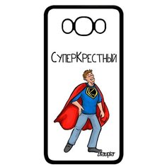 Чехол на смартфон Samsung Galaxy J7 2016 французский дизайн Суперкрестный Шутка Супергерой Utaupia